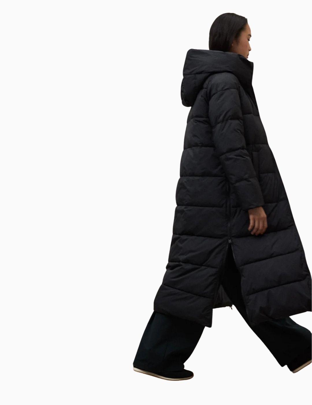 ABRIGO ECOALF ARANDA MUJER NEGRO