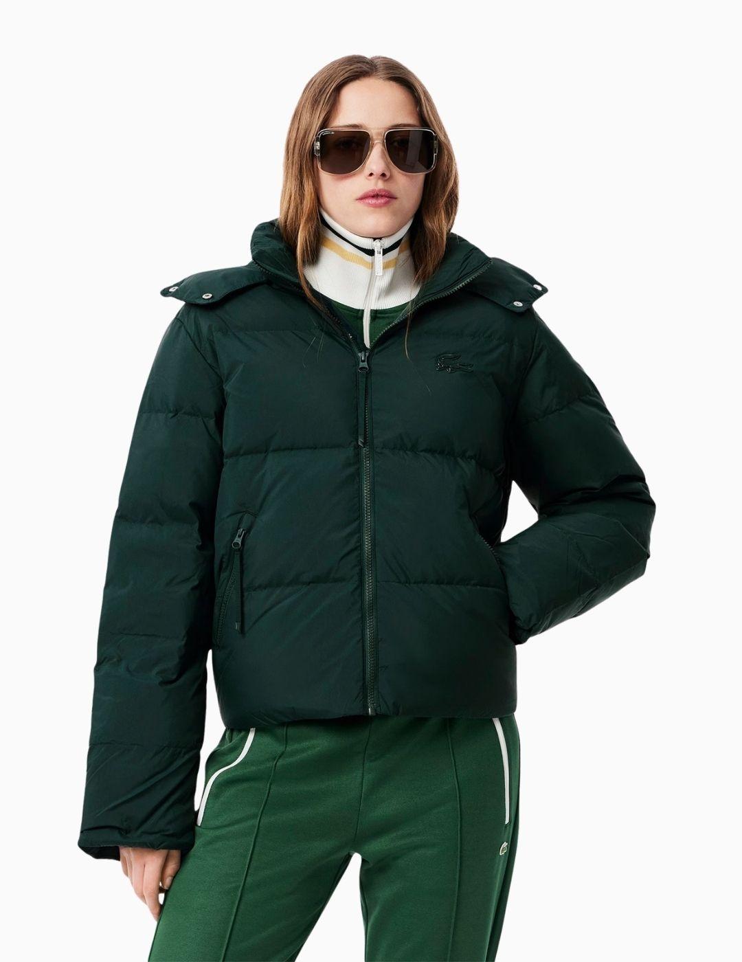 CHAQUETA LACOSTE CON CAPUCHA ACOLCHADA SINOPLE