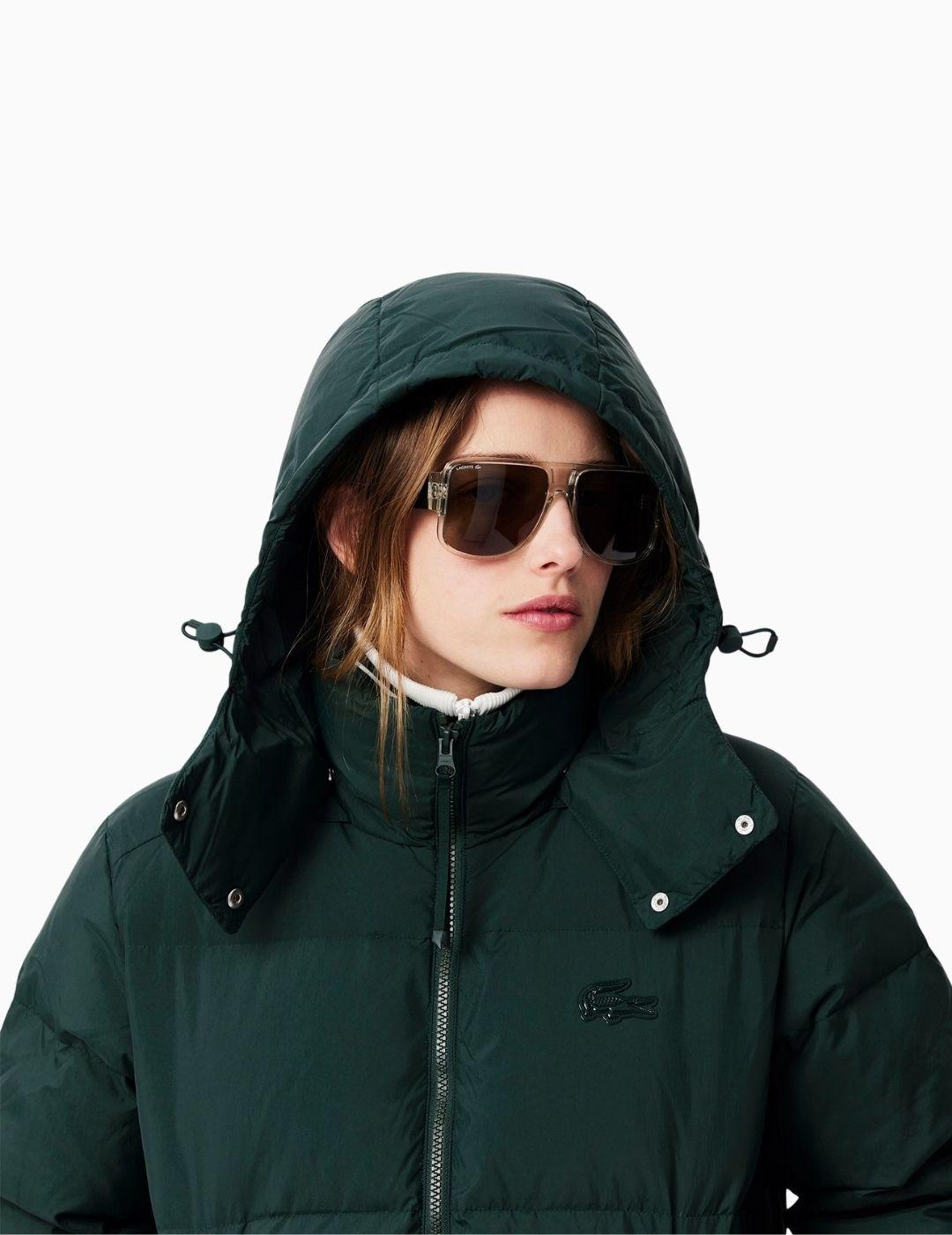 CHAQUETA LACOSTE CON CAPUCHA ACOLCHADA SINOPLE