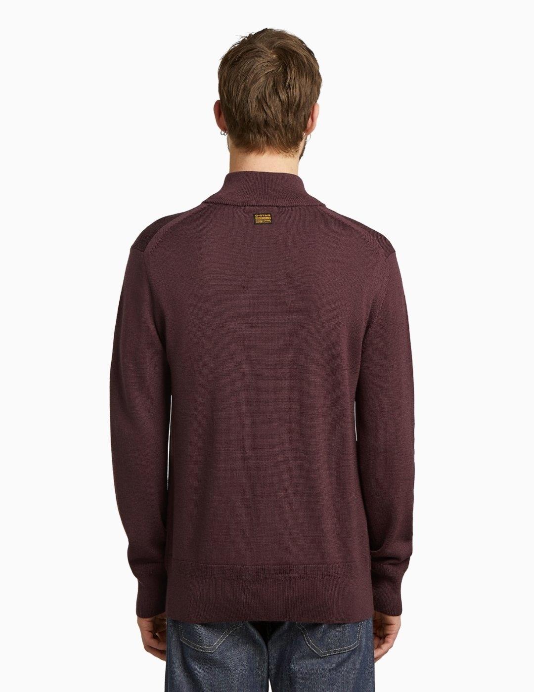 JERSEY G-STAR PREMIUM CORE HALF ZIP KNIT