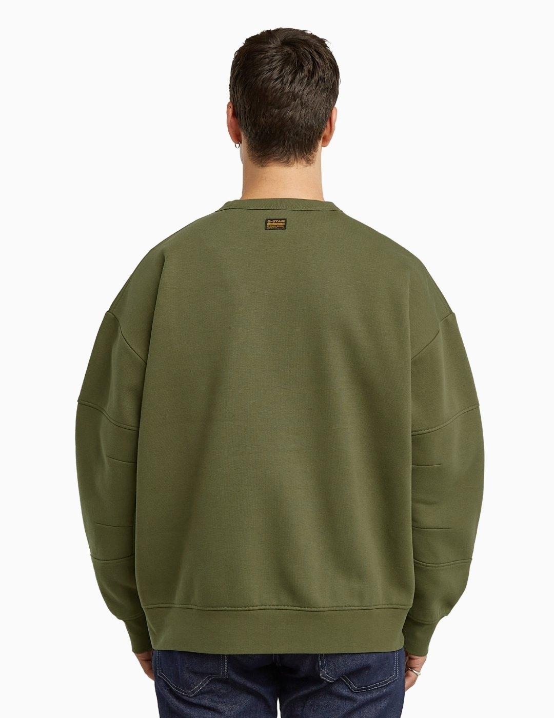 SUDADERA G-STAR CONSTRUCTED LOOSE VERDE