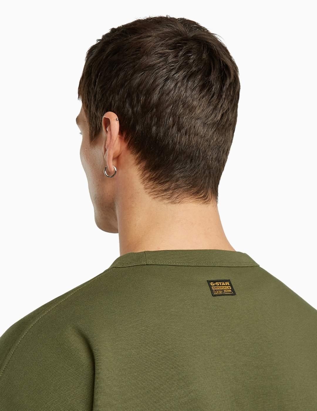 SUDADERA G-STAR CONSTRUCTED LOOSE VERDE