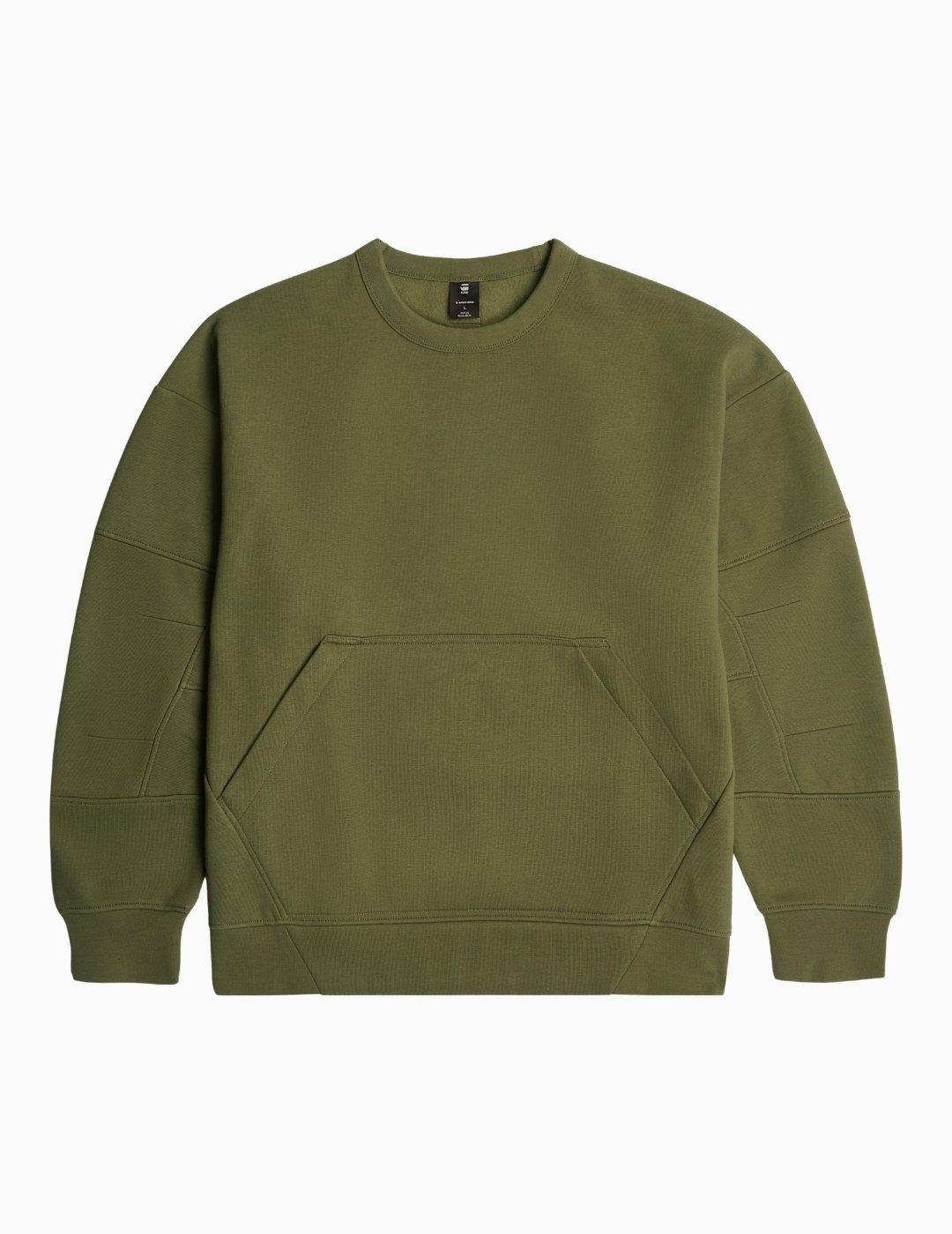 SUDADERA G-STAR CONSTRUCTED LOOSE VERDE